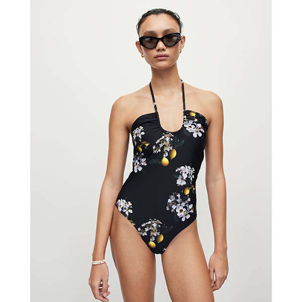 Allsaints Australia Womens Shannah Eugenia Swimsuit Black AU76-435